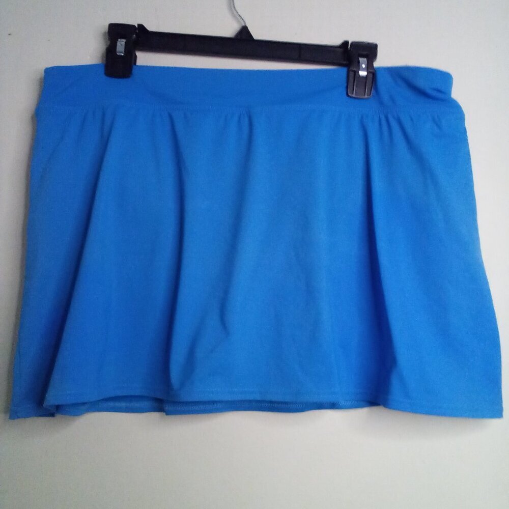 Lands' End Skort Swim Bottom Women 16 Bikini With Skirt Blue - Picture 2 of 12